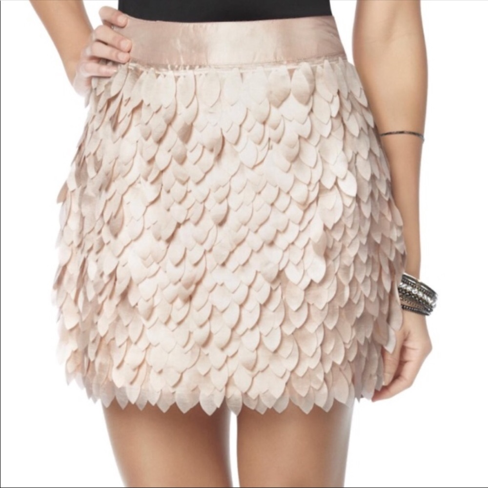 Kardashian Kollection Rose/Gold Pedal Skirt
